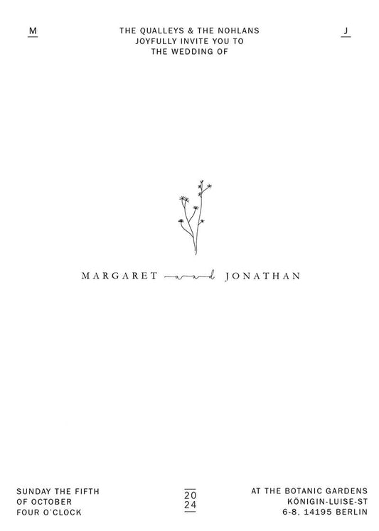 Ebb & Flow Wedding Invitations by Shab M.