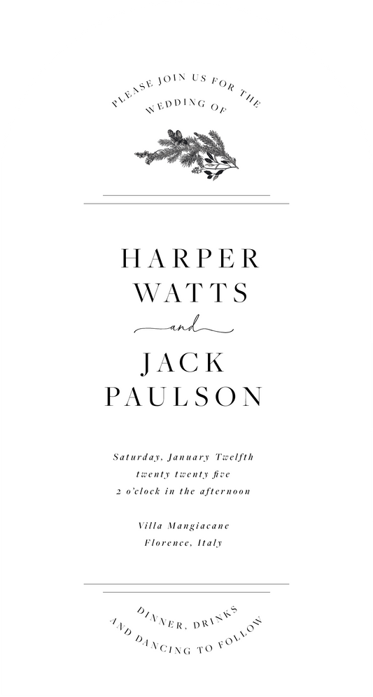 Edelweiss Wedding Invitations by Putri N.