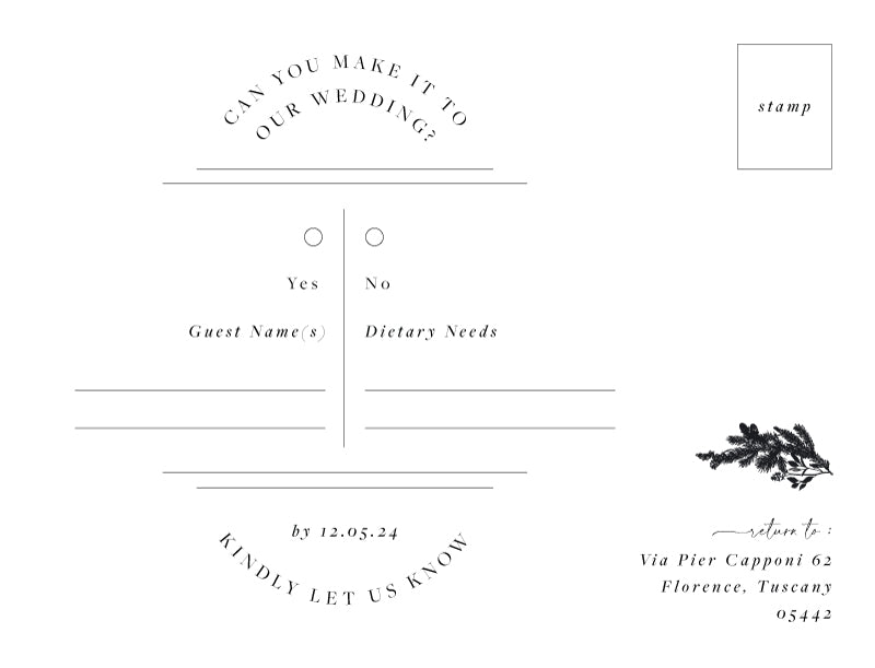 Edelweiss RSVP Cards by Putri N.