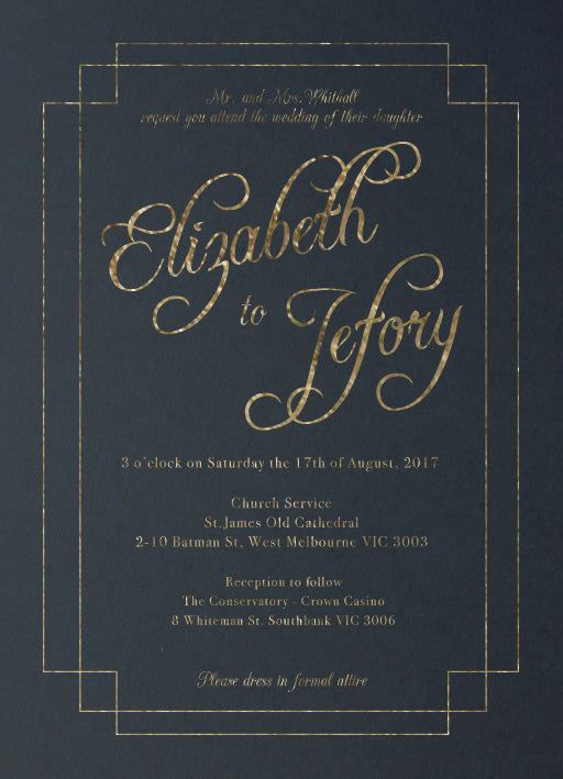 Elegance Wedding Invitations by Imogen L.