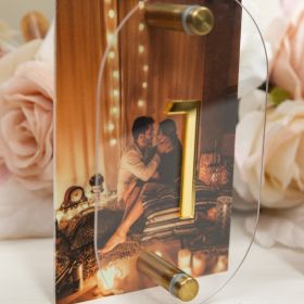 Clear Acrylic Wedding Table Sign - Welcome to Our Wedding