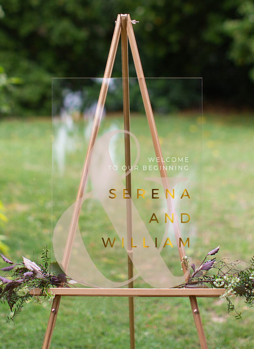 Elegant Type Wedding Sign by Shab M.