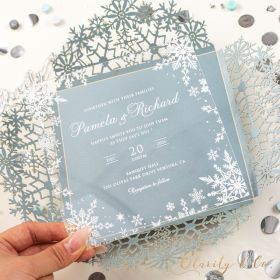 Clear Acrylic Wedding Table Sign - Welcome to Our Wedding