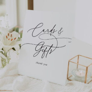 Elegant Charm Wedding Cards and Gifts Sign