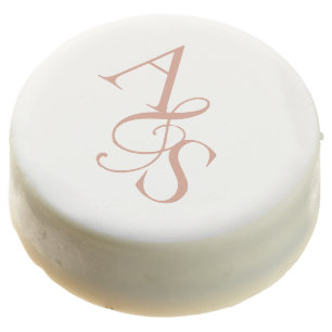 Elegant, Classic, Monogram, Wedding Chocolate Covered Oreo