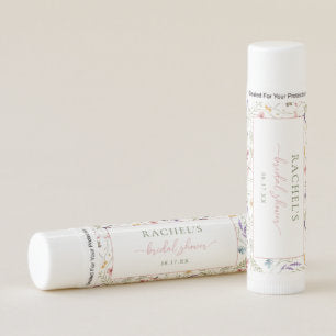 Elegant In Bloom Wildflower Bridal Shower Favors Lip Balm