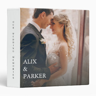 Elegant Wedding Photo Album Binder - Keepsake