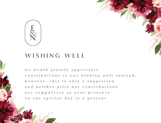 Elegant Flowers Wishing Well by Joy