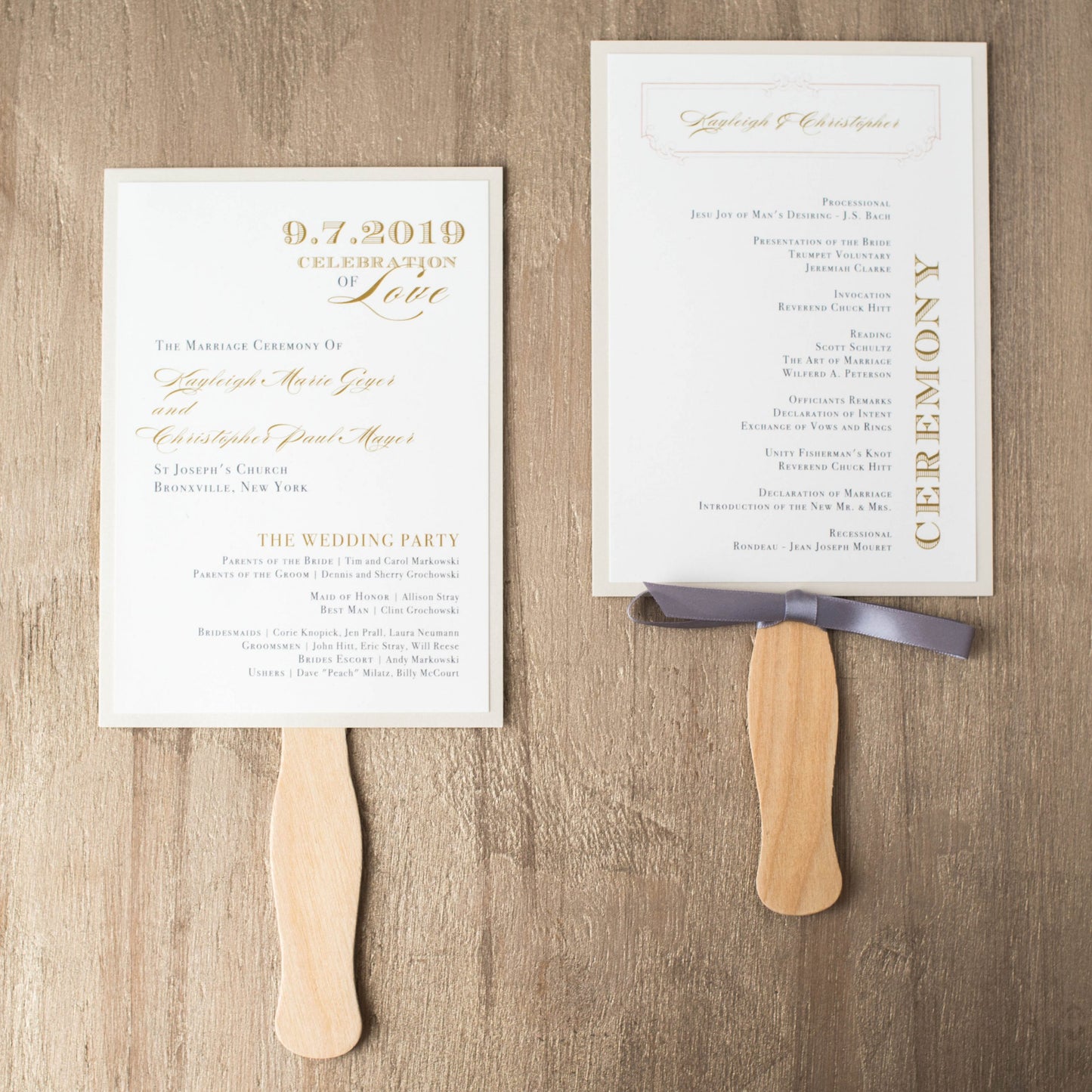 Elegant Ivory Ceremony Fans