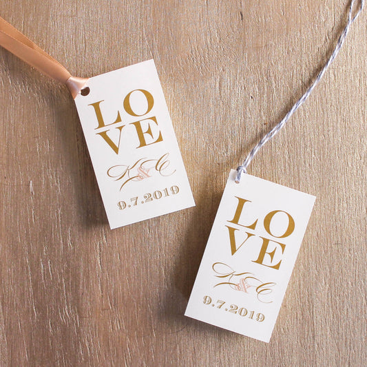 Elegant Ivory Favor Tags