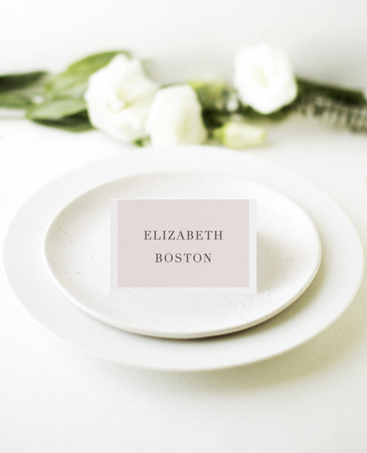 Elegant TypePlace Cards by Shab M.