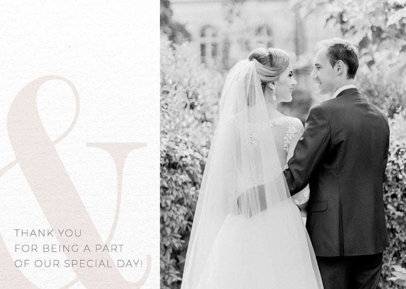 Elegant Type Thank You Card by Shab M.