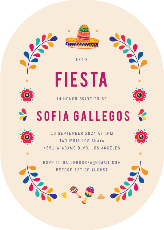 El FestinBridal Shower Invitation by Yunita Y.