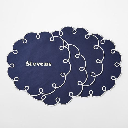 Embroidered Loop Placemats, Set Of 4‹