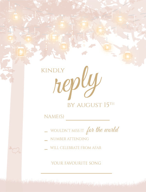 Enchanted Garden RSVP Cards by Hui L.