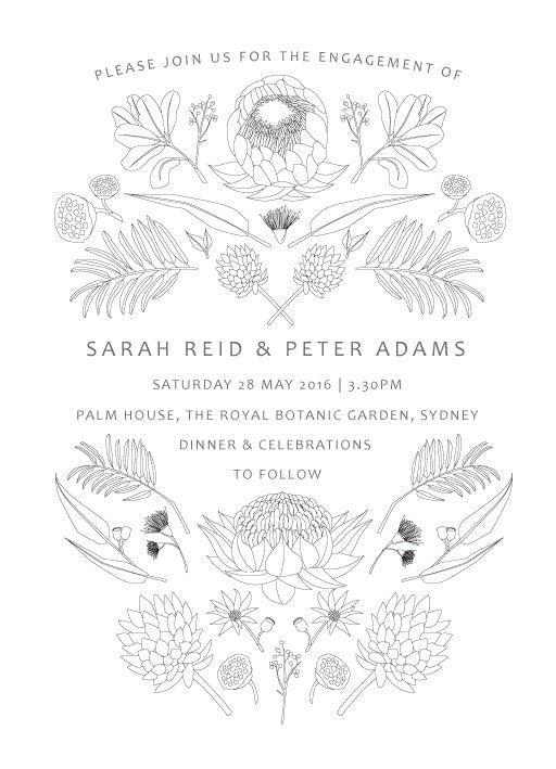 Australian Native Colour In Engagement Invitations by Tameka W.