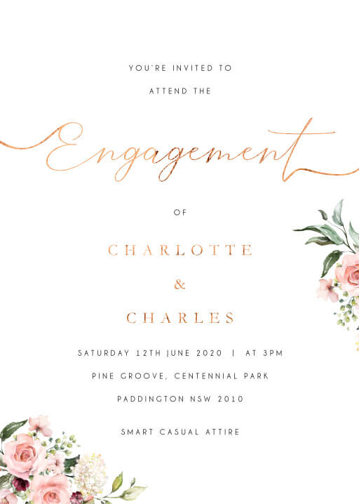 Burnt Butter Cakes Engagement Invitations by Burnt Butter