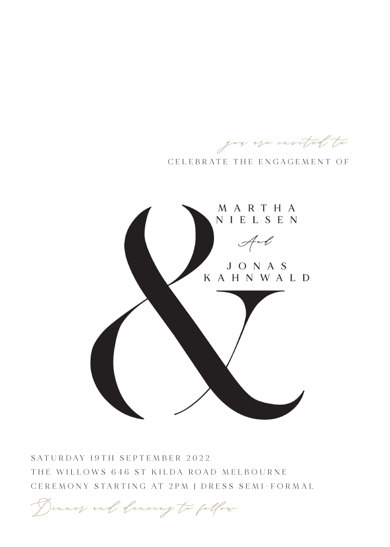 Tulips Engagement Invitations by Shab M.