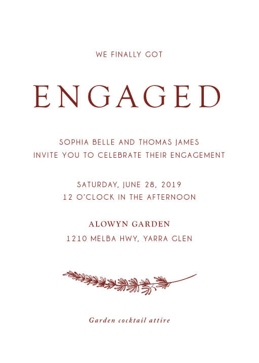 Winter Fire Engagement Invitations by Jamie L.