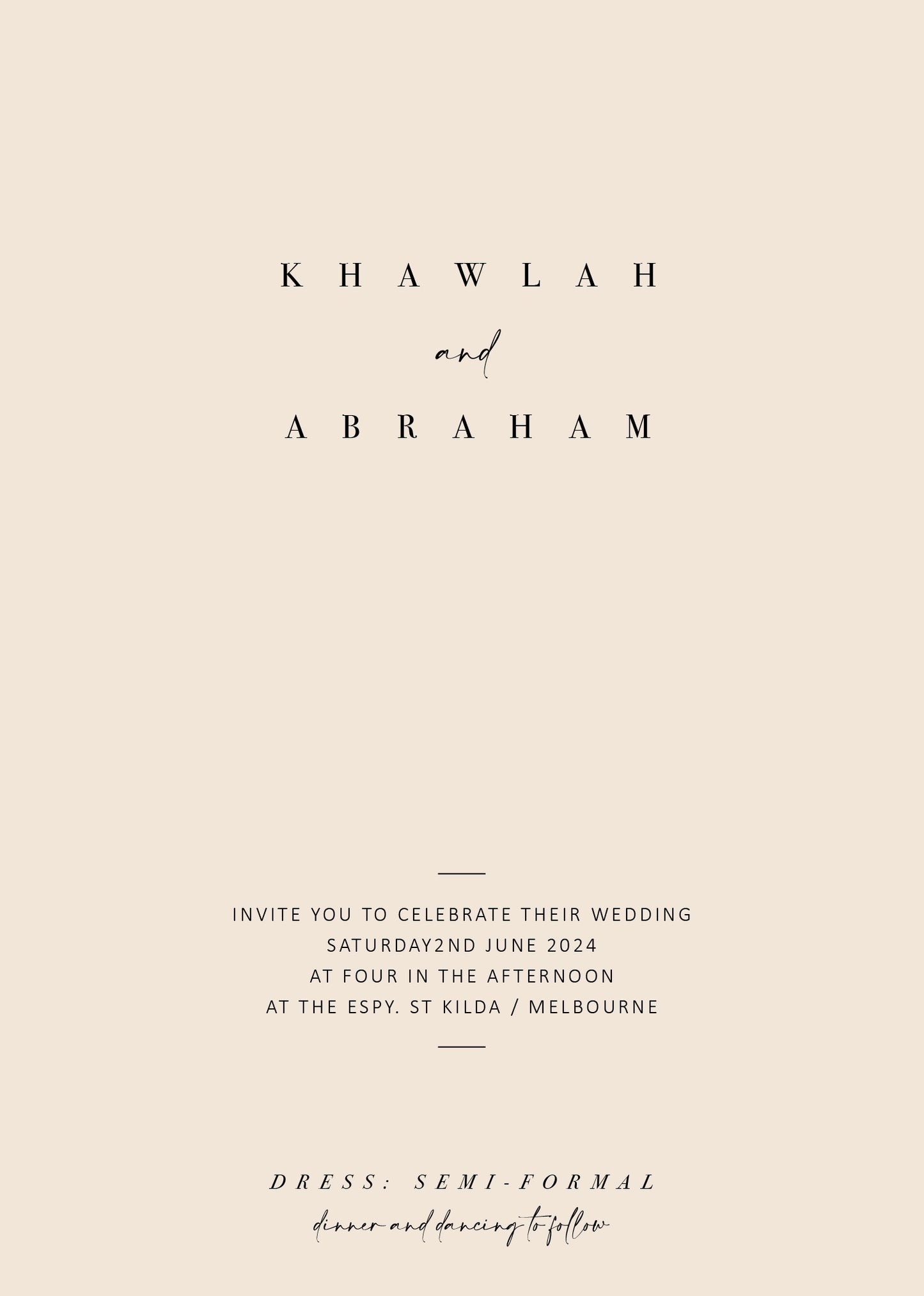 Essential Wedding Invitations by Shab M.