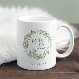 Eucalyptus Wreath Mother of the Groom Coffee Mug