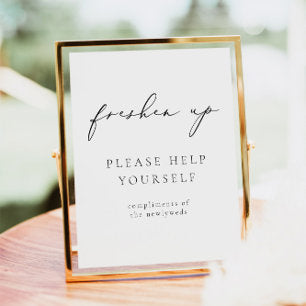 EVELYN Modern Elegant Calligraphy Freshen Up Poste Poster