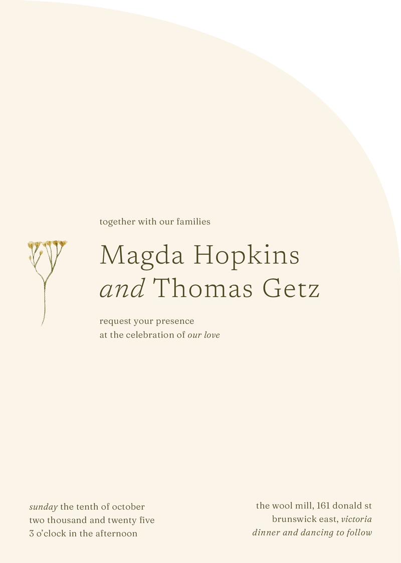 Evenings Wedding Invitations by Inggrid H.