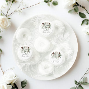 Evergreen elegant winter bridal shower life saver® mints