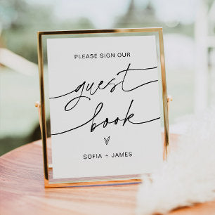 EVERLEIGH Wedding Guest Book Sign