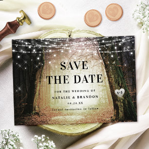 Evermore Enchanted Fairy Forest Amber Wedding Save The Date