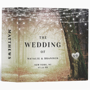 Evermore Enchanted Forest Wedding Photo Album 3 Ring Binder