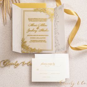 Clear Acrylic Wedding Table Sign - Welcome to Our Wedding