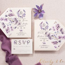Clear Acrylic Wedding Table Sign - Welcome to Our Wedding