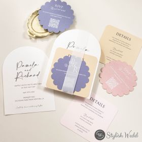 Colorful Assortment Multicolor Card Suite Wedding Invitations Swi151