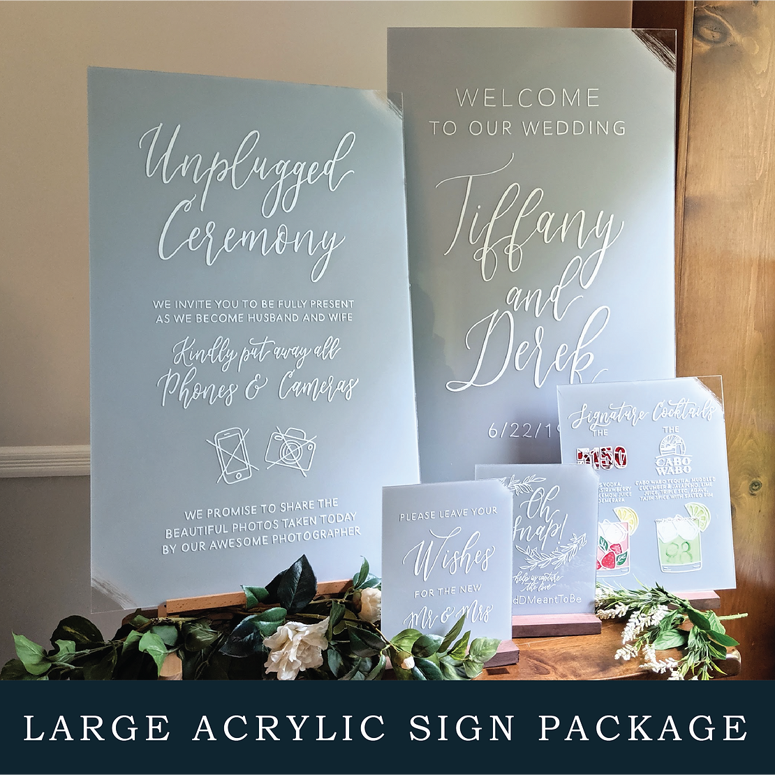 Large Acrylic Sign Package
