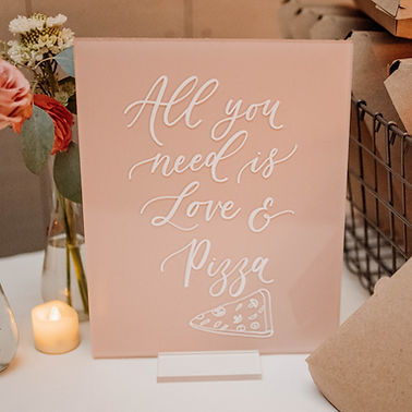 All You Need is Love and Pizza Sign