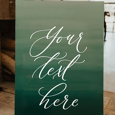 Large Custom Gradient Painted Sign