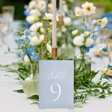 Table Numbers