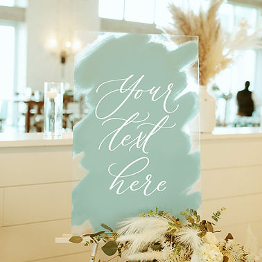 Large Custom Brush Painted Sign