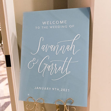 Vertical Welcome Wedding Sign