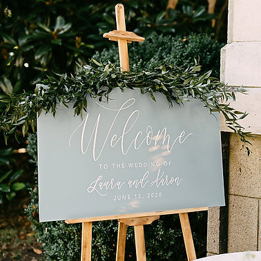 Welcome Wedding Sign