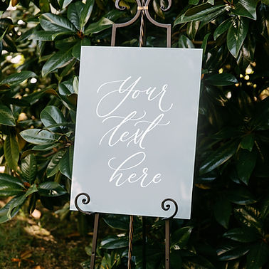 Large Custom Solid Painted Sign