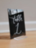 Table Numbers | Painted Acrylic