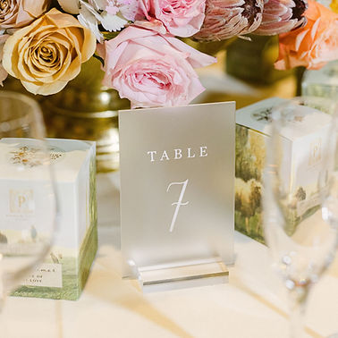 Table Numbers