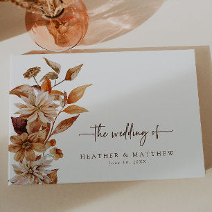 Fall Wedding Guest Book
