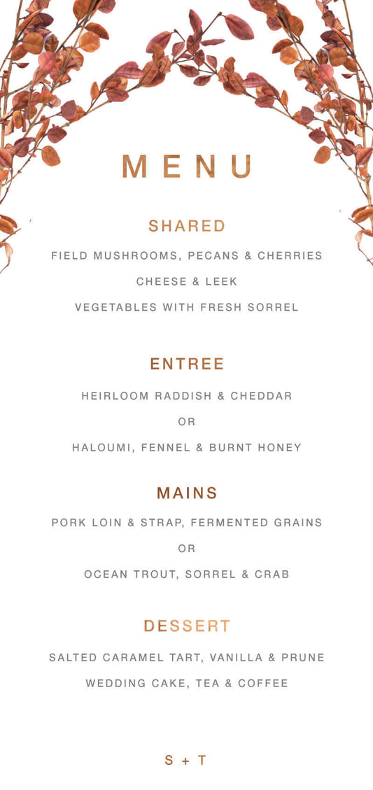 Fall LeavesMenu Cards by Stella M.