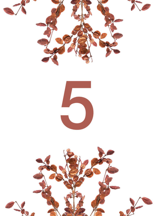 Fall LeavesTable Number by Stella M.