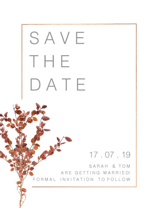 Fall Leaves Save The Date Cards by Stella M.