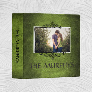Family Photo Scrapbook Album•Irish Green Binder