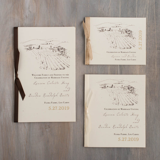 Farm Chic Ceremony Booklet